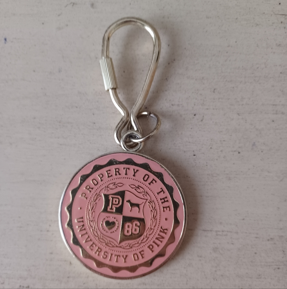 Victoria's Secret Pink and Silver Keychain Rare! Vintage!